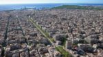 Imatge millorada amb ordinador de Barcelona - vista aèria